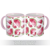 Watercolor Watermelon : Gift Mug Summer Holiday Fruit Berry Clean Kitchen Wall D - £12.68 GBP