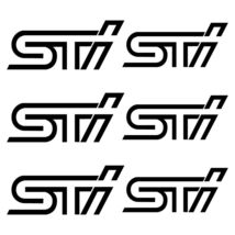Brake caliper decals 6 pcs compatible with Subaru STI - $17.99