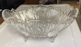 No Name Crystal Clear Oval Dish 11” W X 5” H X 6” Deep - £9.06 GBP
