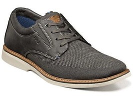 Men&#39;s Nunn Bush Otto Knit Plain Toe Oxford Walking Shoes Gray Multi 84964-062 - £66.83 GBP