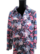 WOMEN&#39;S NATIONAL LONG SLEEVE / BUTTON DOWN BLOUSE.FLORAL PRINT SIZE 18 - £7.77 GBP