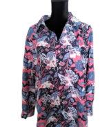 WOMEN&#39;S NATIONAL LONG SLEEVE / BUTTON DOWN BLOUSE.FLORAL PRINT SIZE 18 - £7.84 GBP