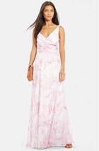 Lauren Ralph Lauren Sz 8P Georgette Paisley Dress Gown Maxi Long Evening... - $67.31