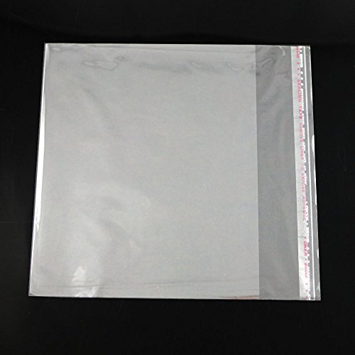 Bluemoona 100 PCS - CD DVD R Disc Box Protection Holder Storage Plastic Wrap Sle