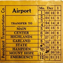 Railway Transfer Tickets Maine Penobscot Transportation Airport #3 E24 - $366.58 MXN