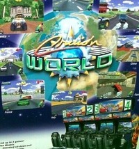 Cruisn World Arcade FLYER Original 1996 NOS Video Game Cruising Vintage Retro  - £12.33 GBP