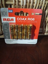 RCA Coax RG6 Crimp-On Connectors 10 Pack - $8.79