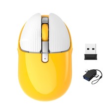 Charging Wireless Mouse Cute Silent Computer Mice With Usb Receiver,2.4Ghz Optic - £20.15 GBP