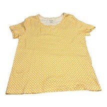 White Stag Pullover Shirt Yellow/White Women’s Size XL (16-18) - £9.49 GBP