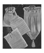 Vintage Knitting Pattern Bedroom Set Vyella #130b 1920s in Lozenge Stitc... - £1.64 GBP