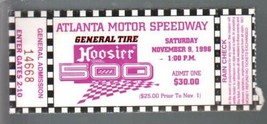 Atlanta Motor Speedway NASCARHoosier 500 Ticket Stub 9/1996-FN - £19.23 GBP