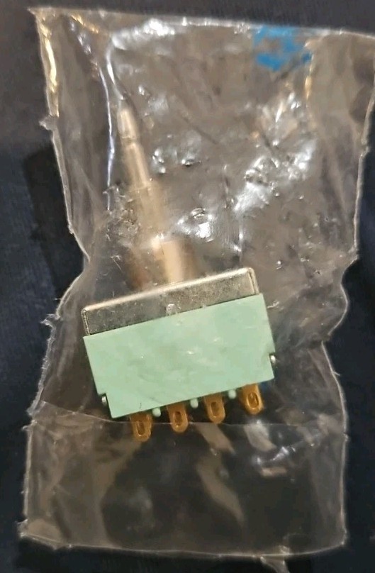 Alcoswitch MTE406N, 4PDT ON-ON, Sealed Mini Toggle Switch 6A@125V, 4A@28... - $17.16