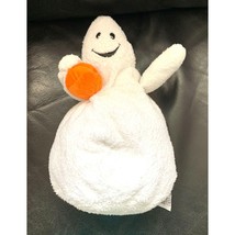 Ty Pluffies Shudder White Plush Ghost with Pumpkin Stuffed Animal Doll Toy Hallo - $12.86