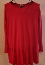 Old Navy Brand ~ Women&#39;s Size 3XL ~ Rayon ~ Bright Orange ~ Long Sleeve Top - £17.88 GBP