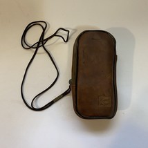 Kodak film carry case brown leather vintage good condition - $8.00