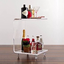 Acrylic  side table 15&quot; x 12&quot; x 31&quot; tall - $379.00