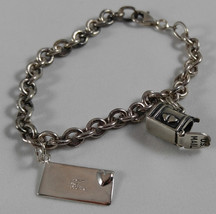 .925 Sterling Silver Chain Bracelet w US Mailbox &amp; Icecarats Love Letter... - $68.95