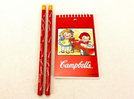 Vintage Campbell&#39;s Kids Stationery, 120 Page Notepad &amp; 2 Pencils, 1998 - £11.69 GBP