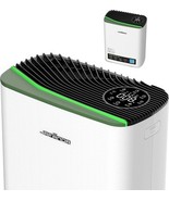 Jafända Air Purifier, HEPA Filter, Covers 1100 Sq Ft, Quiet, Vanilla Green - $2,371.56 MXN