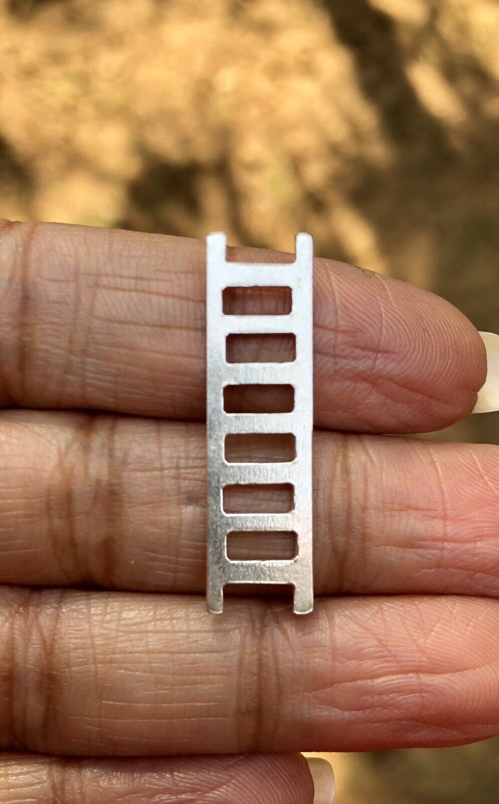 Scala religiosa indù in argento 925, scala per il paradiso, Swarg Ki Sid... - $11.12