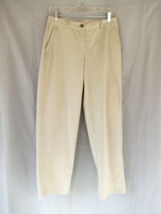 L.L.Bean pants Favorite Fit  Size 4 Reg beige straight leg  Inseam 29&quot; c... - £13.27 GBP