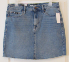 DKNY Fray Hem Denim Mid-RiseSkirt Laguna (Light Wash) Women&#39;s Sz 6-8 NWT - $23.14