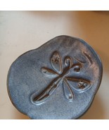 small dragonfly ring and earring dish handmade pottery signed n5 - $9.90