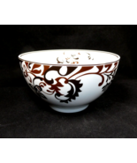 MIKASA Gourmet Basic Chocolate Brown White Swirl Porcelain Dinner Bowl I... - €11,00 EUR
