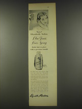 1956 Elizabeth Arden Blue Grass Hair Spray Advertisement - $18.49