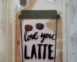 ONN &quot;Love You Latte&quot; Liquid Fashion iPhone X/Xs Smartphone Rotation Case... - $20.00