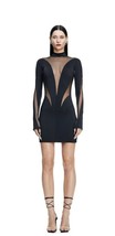 NWT MUGLER H&amp;M Mesh-Panelled Mini Dress - £236.25 GBP