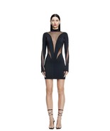 NWT MUGLER H&amp;M Mesh-Panelled Mini Dress - £235.51 GBP