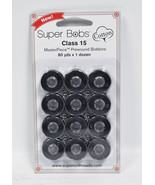 Super Bobs MasterPiece Cotton 80yd Prewound Bobbins 12ct Class 15 Indigo - €16,43 EUR