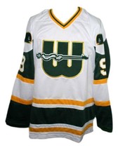 Any Name Number New England Whalers Wha Retro Hockey Jersey Howe White Any Size - £39.30 GBP+