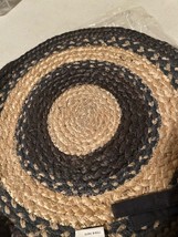 6 Star woven Chair Pads in Pewter gray  with matching coasters - SALE image 4