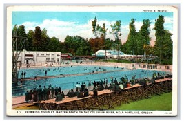 Nuoto Piscine Jantzen Spiaggia Portland O Oregon Unp Wb Cartolina N19 - £21.10 GBP