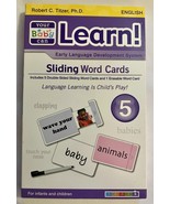Your Baby Can Learn! English Sliding Word Cards – Volume 5 - £5.50 GBP