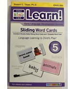 Your Baby Can Learn! English Sliding Word Cards – Volume 5 - £5.39 GBP