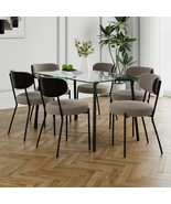 Glass Dining Table Set (7 Pieces) - Modern Style - $986.98 CAD