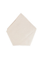 EMPORIO ARMANI Mens Pocket Square Handkerchief Silk Ivory Size 12&quot; X 12&quot;... - $60.73