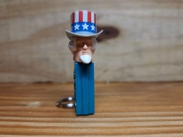 Vintage Uncle Sam Pez Keychain Miniature 1998 Collectible Pez - $5.52