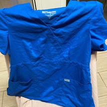 Blue Womens Gray’s Anatomy Scrub Top Size XL - £11.62 GBP