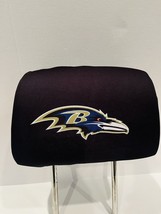 Baltimore Ravens Pair of Premium Auto Head Rest Covers, Embroidered both sides - £13.93 GBP