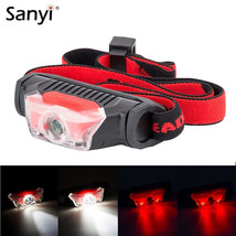 Head Lamp Waterproof White Led Red Flashlight Headlight Headlamp Torch Light - £9.09 GBP