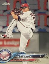 2018 Topps Chrome Jose Berrios MLB Minnesota Twins Baseball Card 187 Set... - $2.03