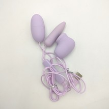 Eupalova Sex toy Wired Vibrator Egg Toys with USB Charging for Couples, Purple - £20.17 GBP