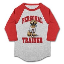 Dog Personal Trainer T-shirt S M L XL 2XL New NWT Cotton Gray 3/4 Sleeve... - $22.22