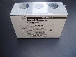 Lot of 40 Pass and Seymour WPB473 Aluminum weatherproof 3 gang outdoor b... - $125.78