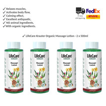 LifeCare Krauter Organic Calming Massage Lotion with Herbal Ingredients 4x500ml - $102.84