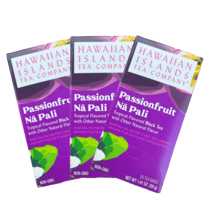 Hawaiian Islands Passion Fruit Na Pali Tropical Black Tea, 3 Pack (60 tea bags) - £26.33 GBP